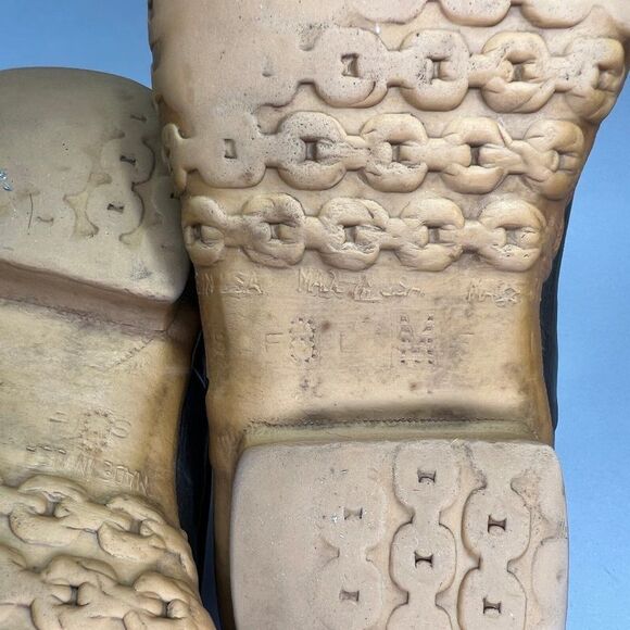 L.L. Bean Bean Boots Mens Size 8 Vintage Brown Leather Rubber Outdoor Waterproof - Picture 11 of 11